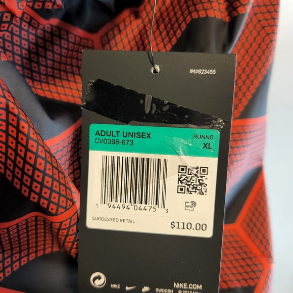 Nike Windbreaker Pants New Mens sz XL Red/Black Running - Picture 7 of 10